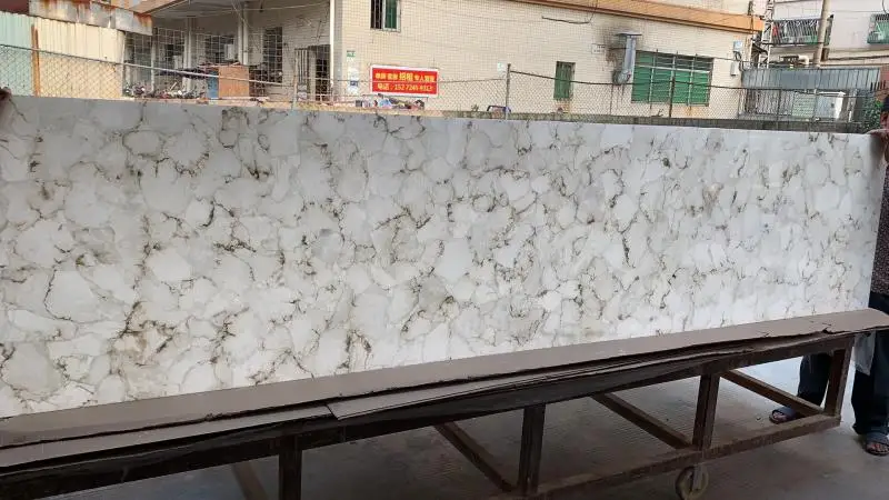 Big Slab Stone White Onyx Slices Translucent Polished Alabaster Counter Top sheet