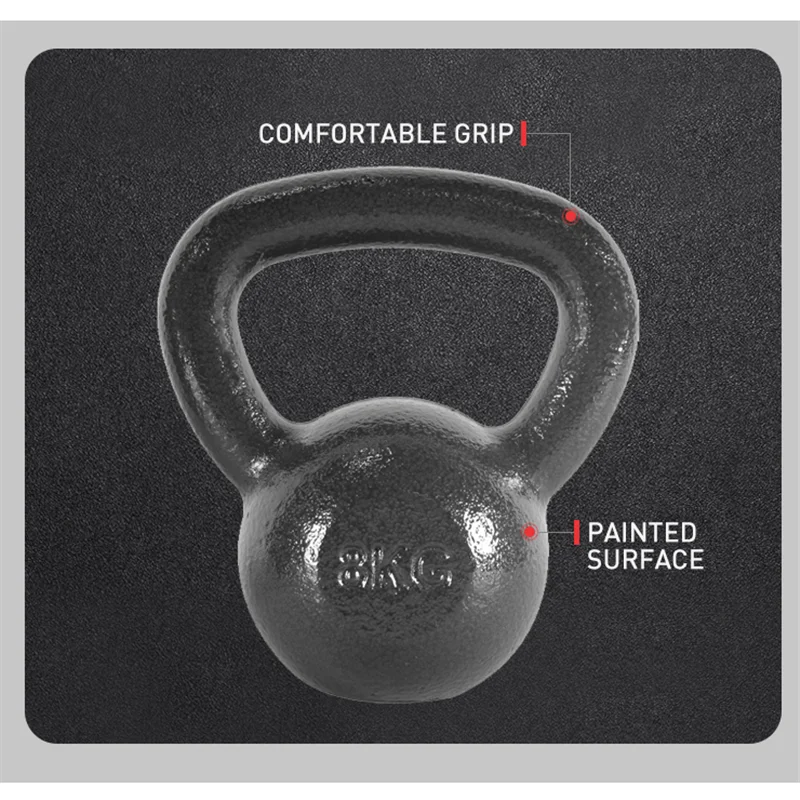 Custom Logo Cast Iron Kettlebell Hammerton Powder Coated KG 5lb-100lb Kettle Bells