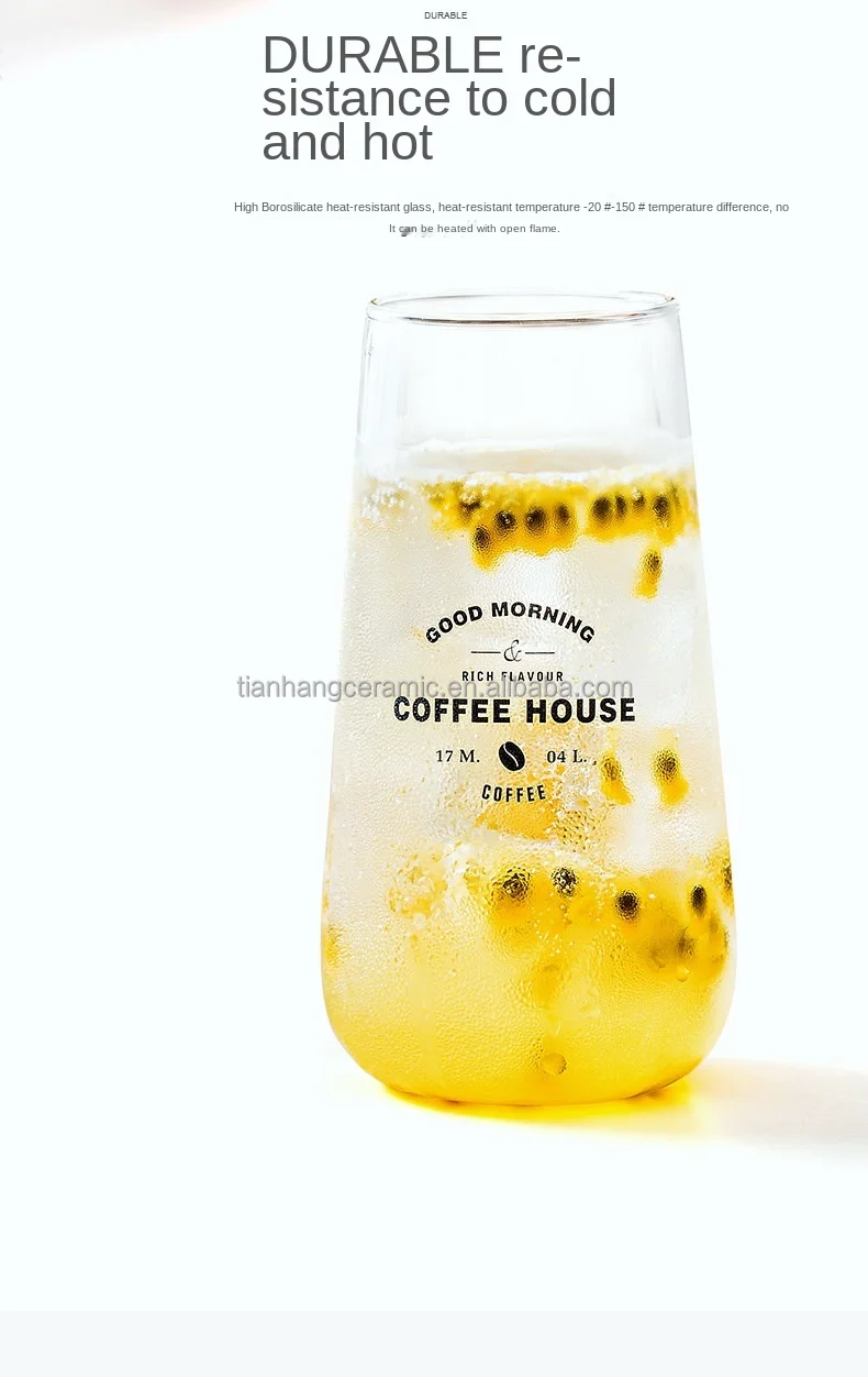 2021 Hot Sale Wholesale Custom Logo nordic Glassware clear Mug Heat Resistant cola fruit juice Glass Cup 450ml Cocktail Glass   .jpg