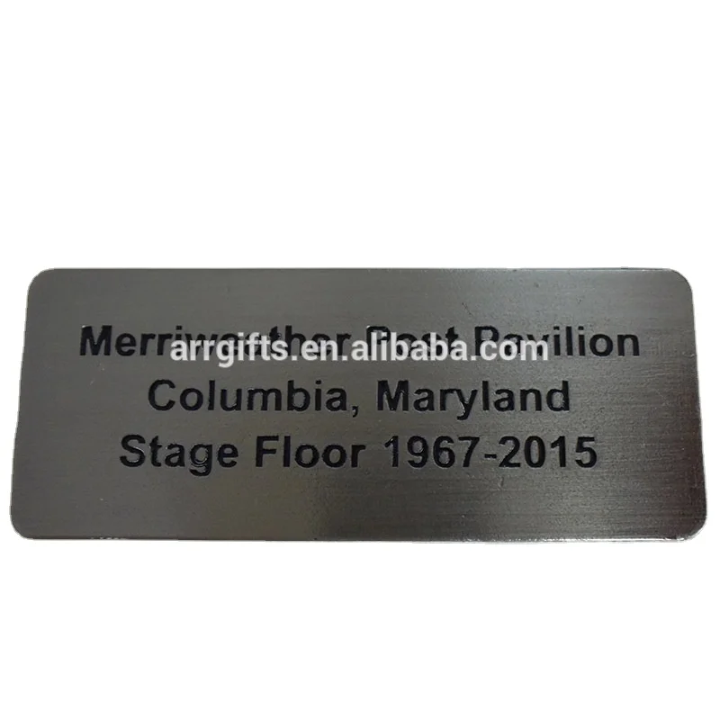 Engraved Iron Logo Nameplate Name Plates