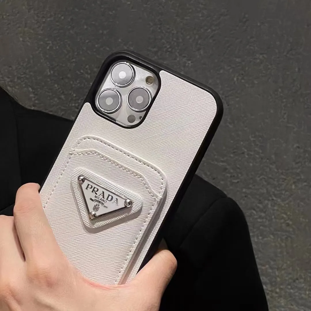 Luxury designer leather Card Phone Case for iphone 14 pro 14 promax 13 pro 13mini 12 11 wallet bags case