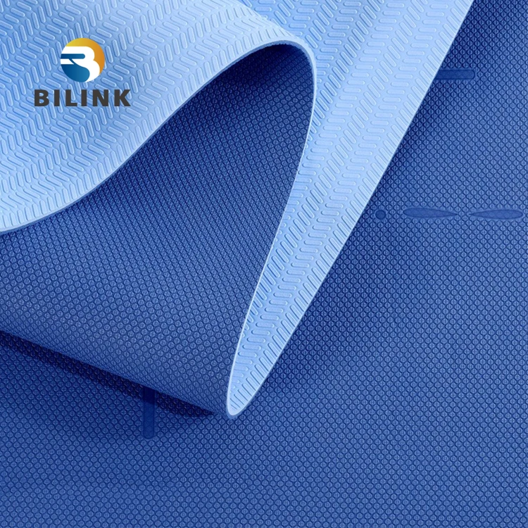 Bilink 100% TPE Material Latest Technology- High Density Lightweight Durable Foam TPE Exercise Yoga Mat with body line