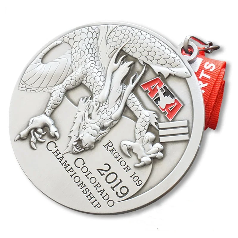 China Manufacture Wholesale Custom Metal Award Medal Marathon Running Trophies Sport Medal No Minimum Order