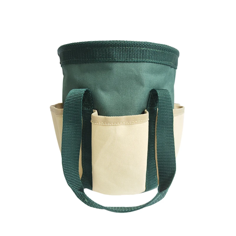Bucket Garden Tools Tote Bag with Pockets Durable Tool Kit Organizer Lawn Yard Waste Bag Custom