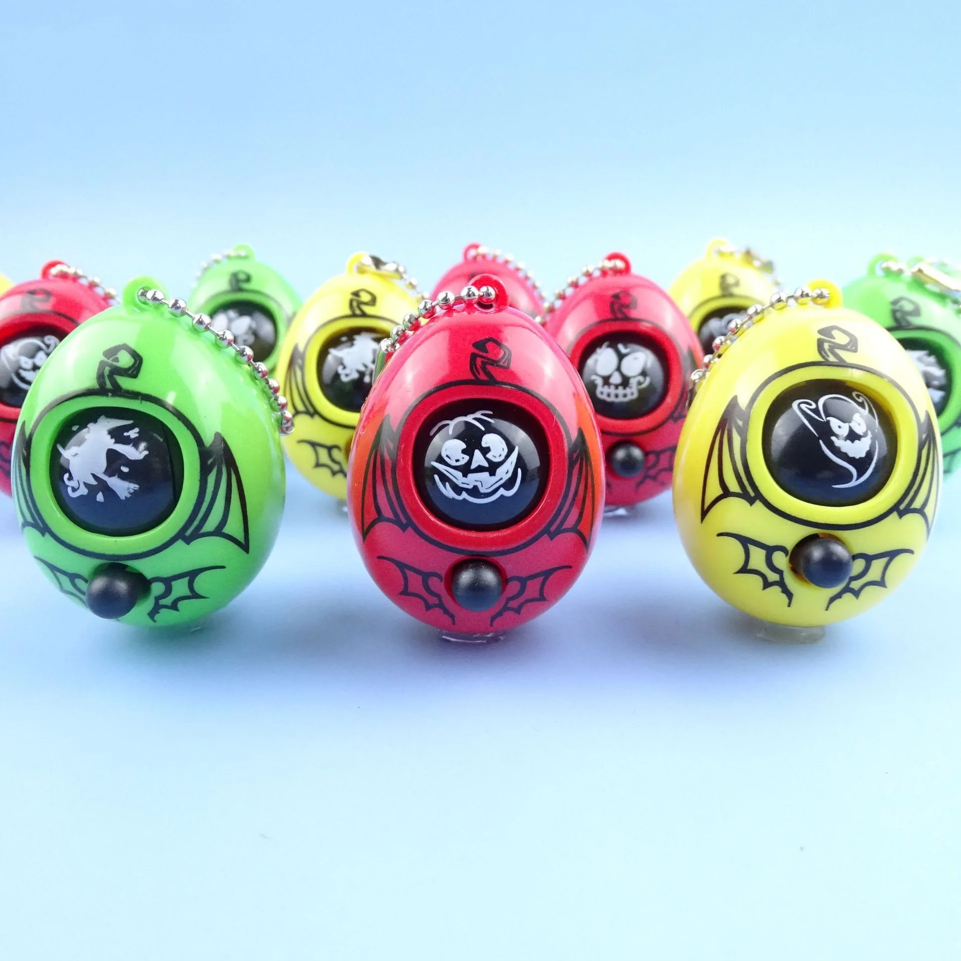 Wholesale Promotional Gift Halloween Face Changing Doll Finger Guessing Game keychain pendant toy