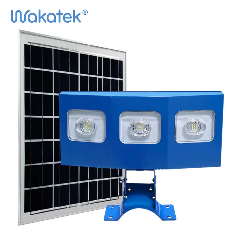 WAKATEK широкоугольный дизайн, мощный дорожный уличный свет, водонепроницаемый уличный светильник IP67, 300 Вт, светодиодные уличные фонари на солнечной батарее