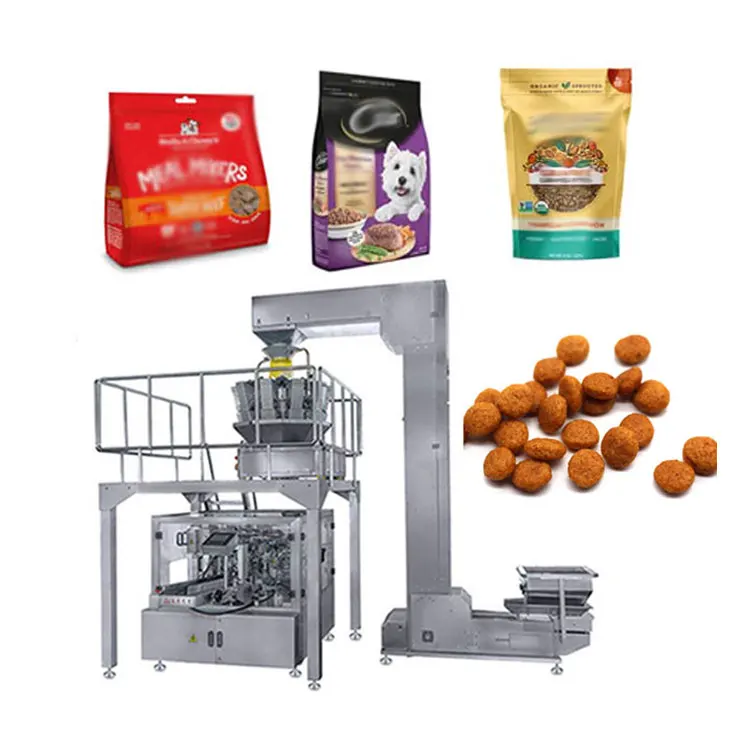 Automatic multihead weigher premade doypack noodle chocolate bean granule nuts rice chips food packing machine