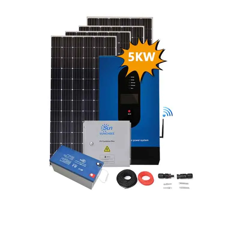 5kw complete solar system generator energy inverter controller battery home use 5kva solar power system