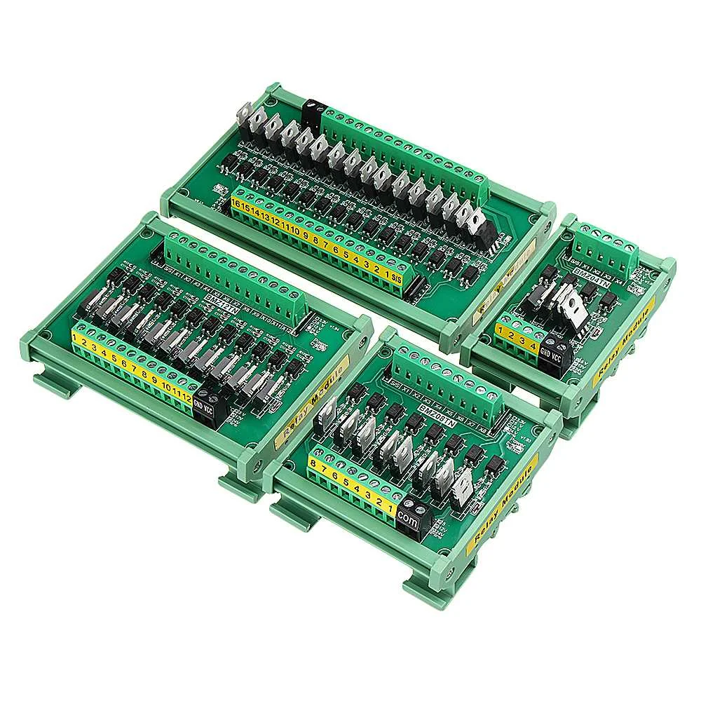 PLC Signal Amplifier Board PNP to NPN Mutual Input Optocoupler Isolation Transistor Output Low Level Relay Module