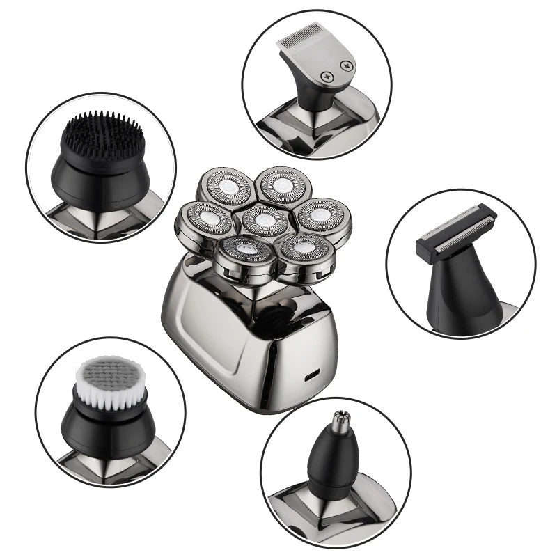 LiLiPRO Wireless charge rechargeable wet and dry nose hair beard rotary shaver