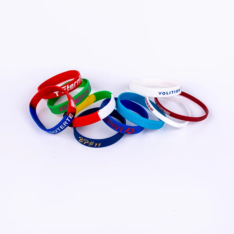 Wholesale Cheap Printing Debossed Silicon Bracelet Making Machine Bands Custom Silicon Wristband For Personalized Gifts