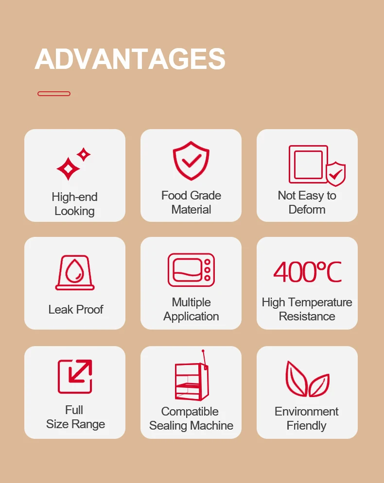 Over 300 Sizes Color Rectangular Aluminum Foil Container with Compatible Aluminum Foil Container Sealing Machine