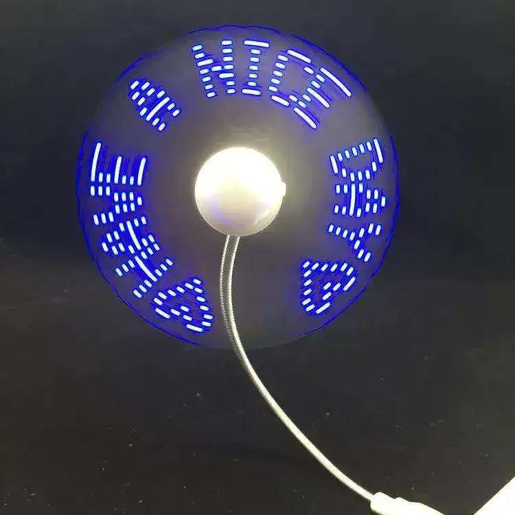 Usb Computer Fan Portable Mini Fan Custom Wholesale Small Fan With Light
