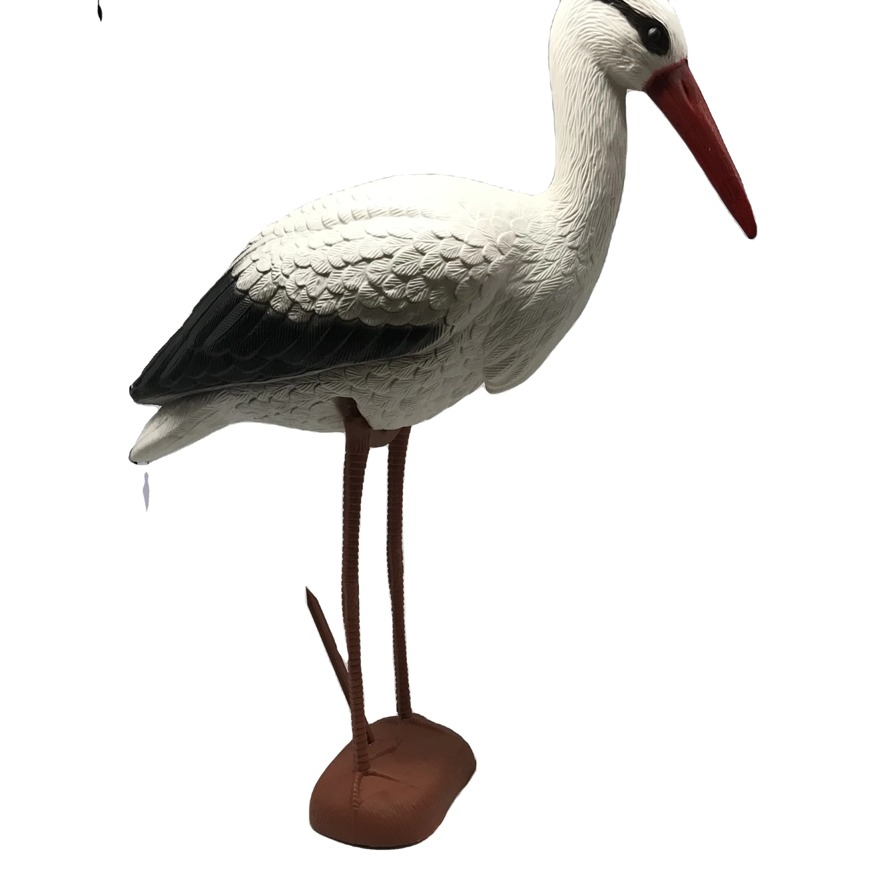 Garden Sculpture Lawn Ornaments Plastic Crane for Stork animal Figure