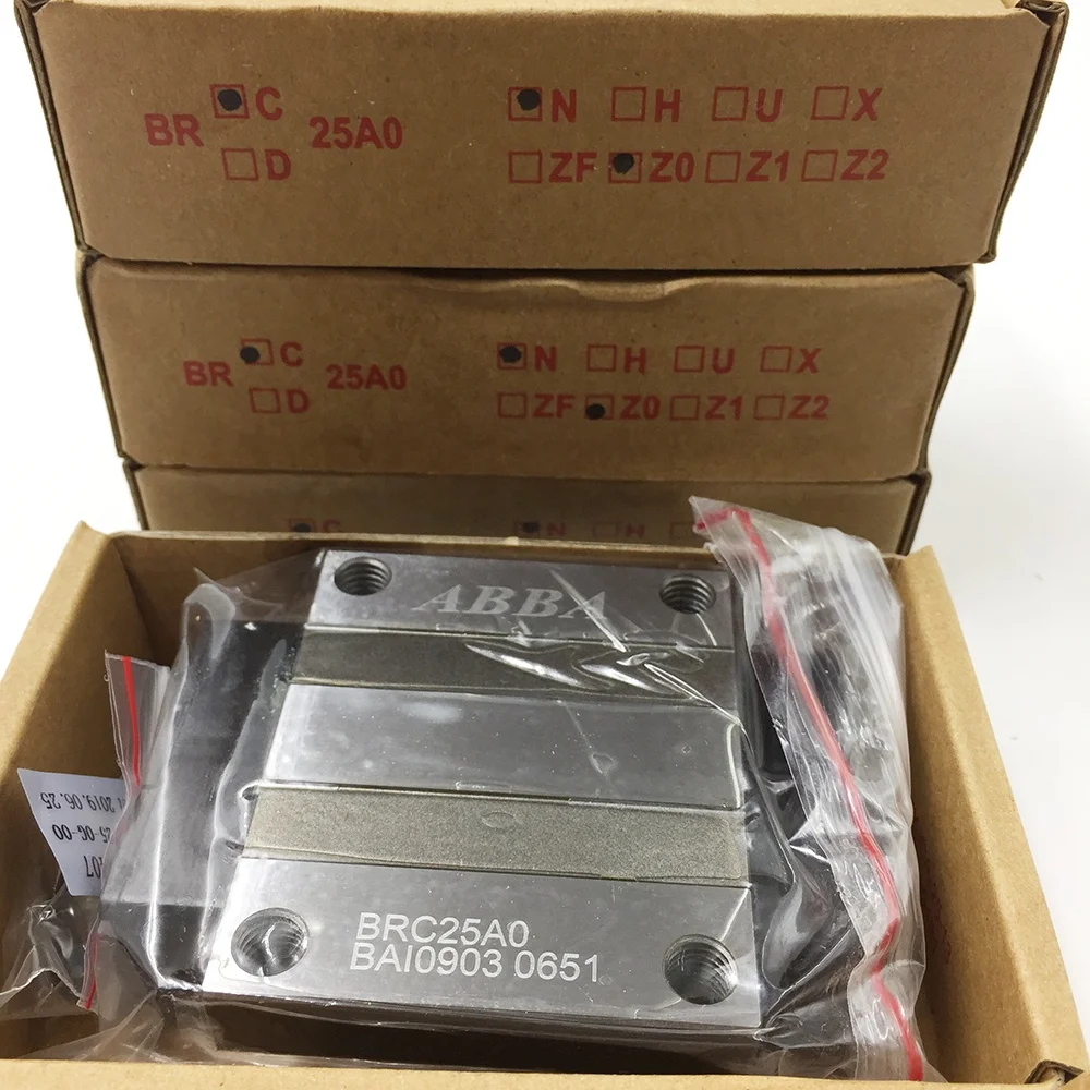 100% original ABBA linear rails and bearings BRC20A BRD20A BRC20LA BRD20LA