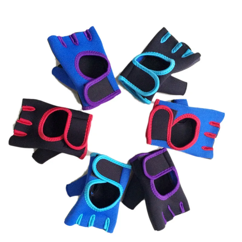 
 Высококачественные Нескользящие перчатки на полпальца для фитнеса и тяжелой атлетики для защиты ладони   (62241235256)