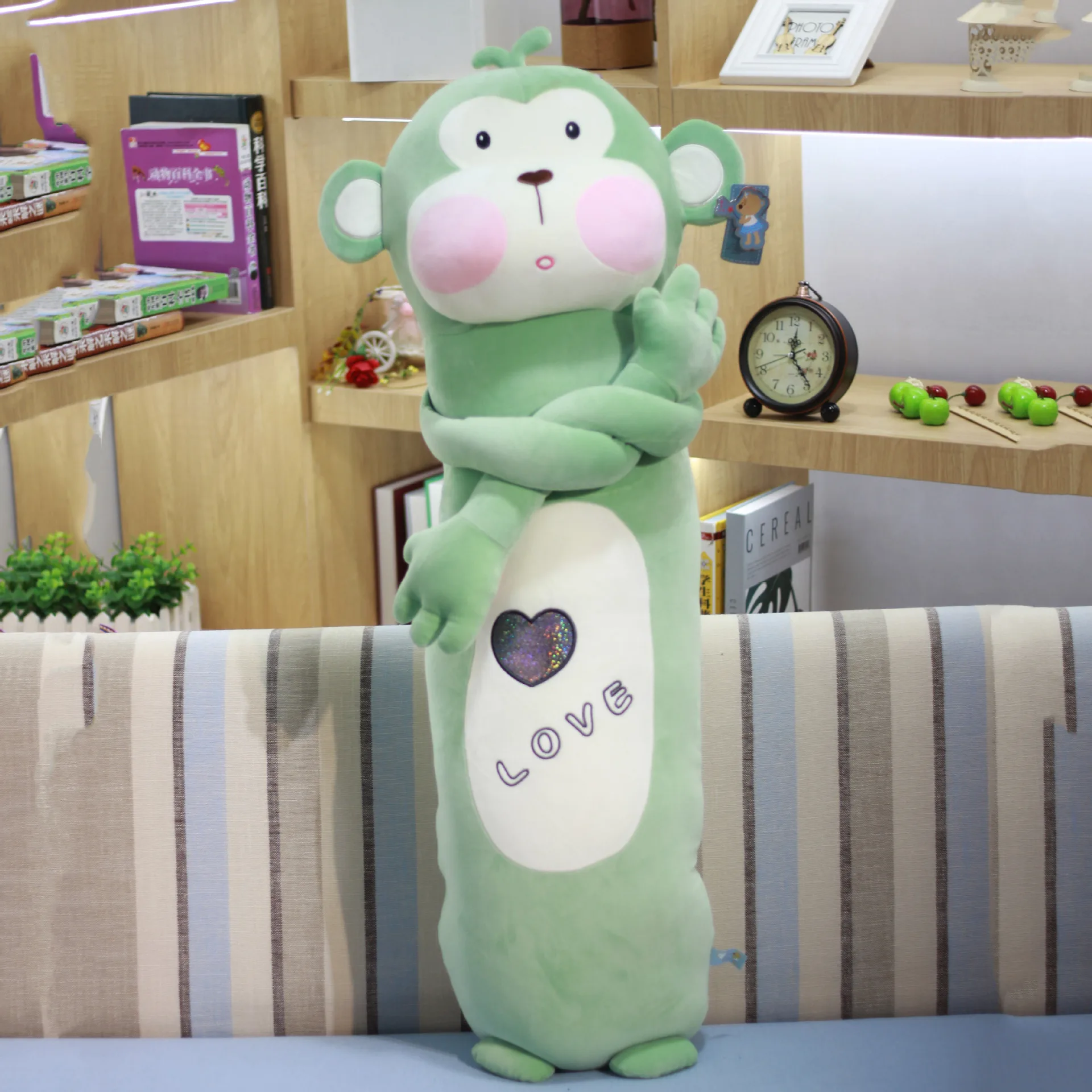 Comfortable Giant Cuddle Stuffed Animal Buddy Monkey Big Plush Body Pillow for Children