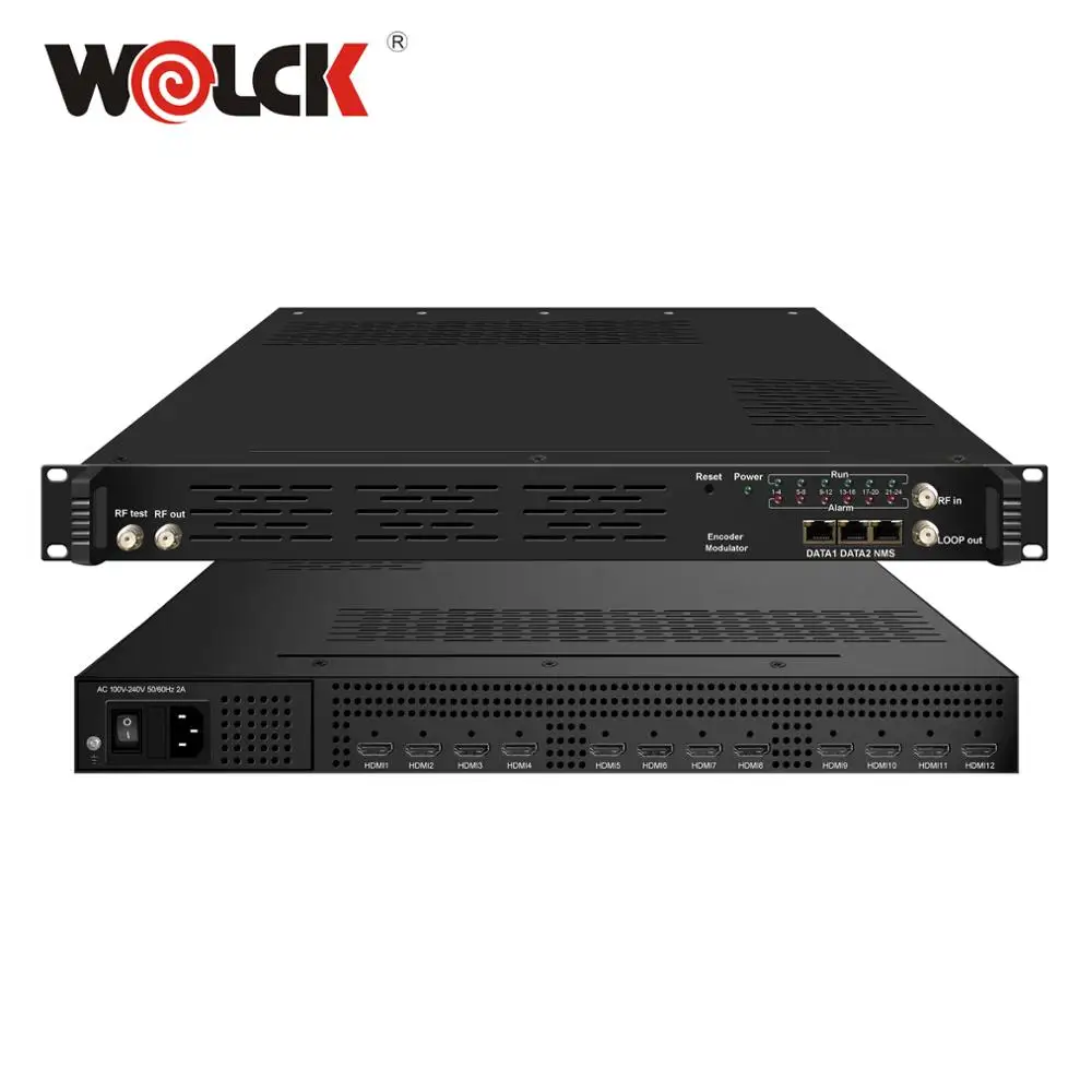 CATV Head End 4k IPTV Solutions 4 8 12 16 24 32 48 Channel ATSC HD Video Encoder Modulator