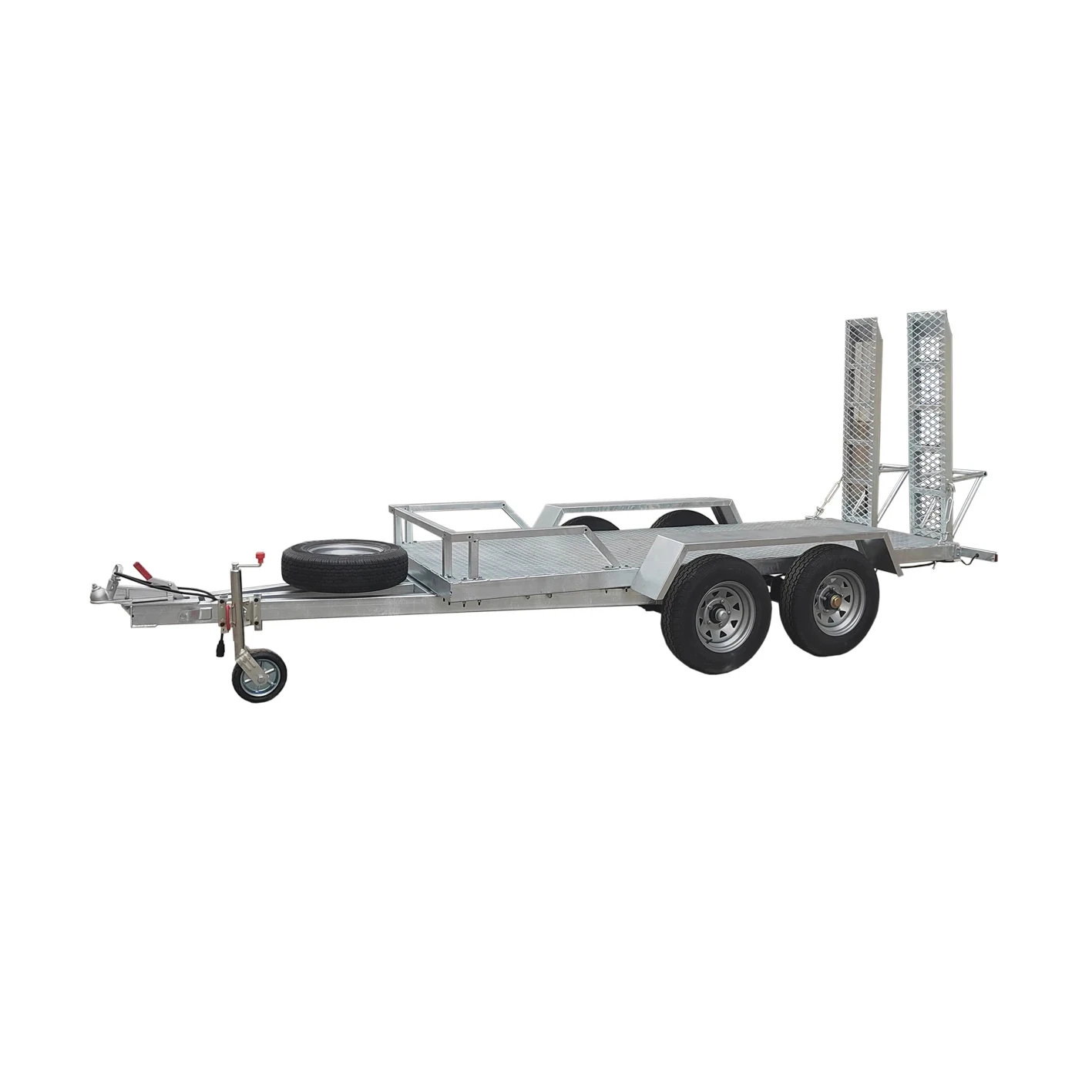 Best Seller Galvanised 10x5 Tandem 2 Ton Hydraulic mini excavator trailers