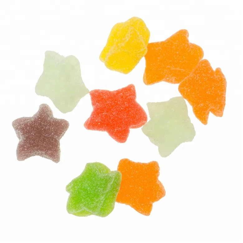 star shape fruit flavor soft candy supplier in China