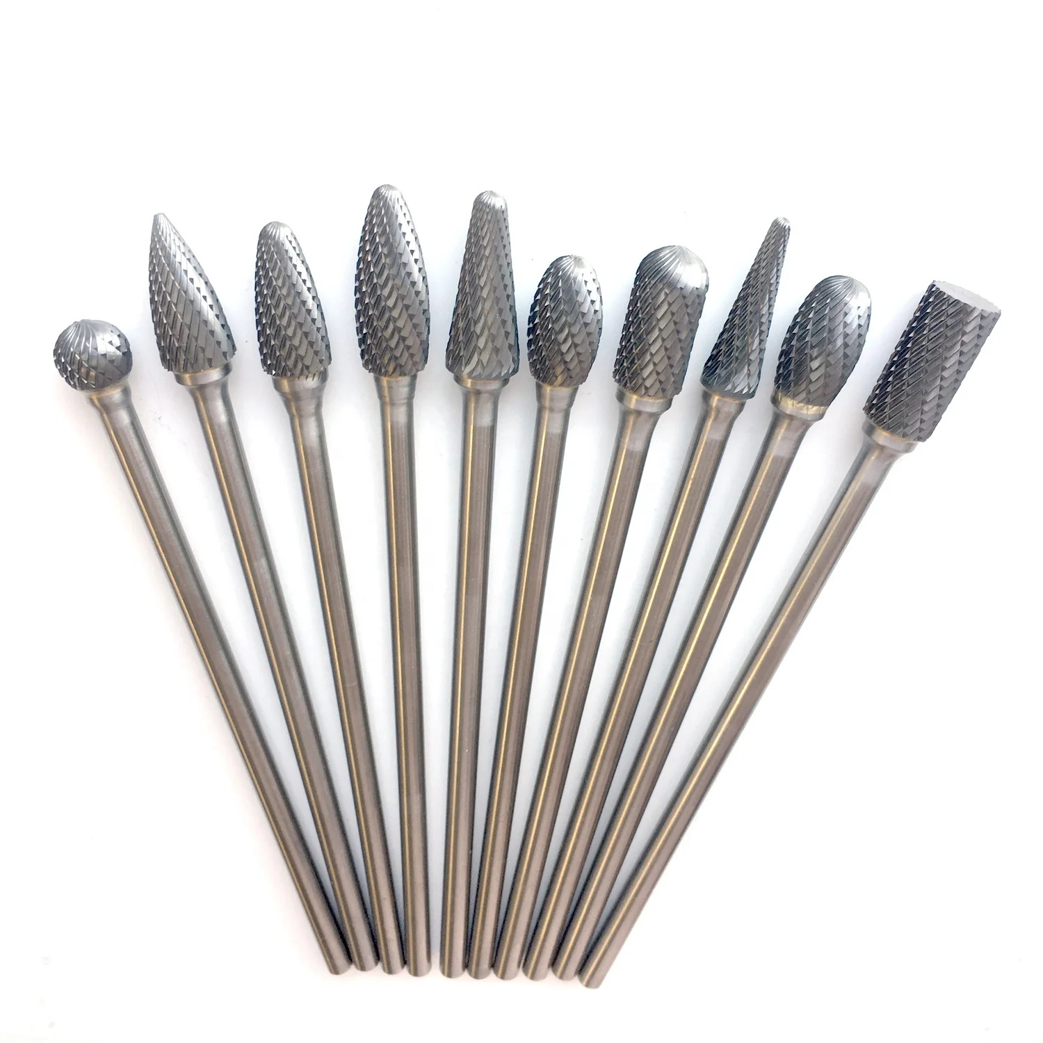 Industry abrasive blue gold coating tungsten carbide burr