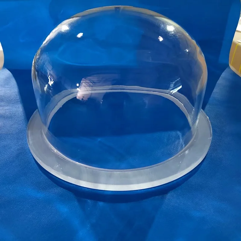 High temperature resistant high purity transparent quartz glass bell jar