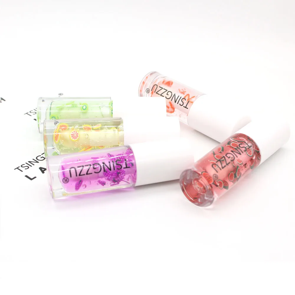 Private logo custom-made fruit transparent lip oil lip gloss moisturizing