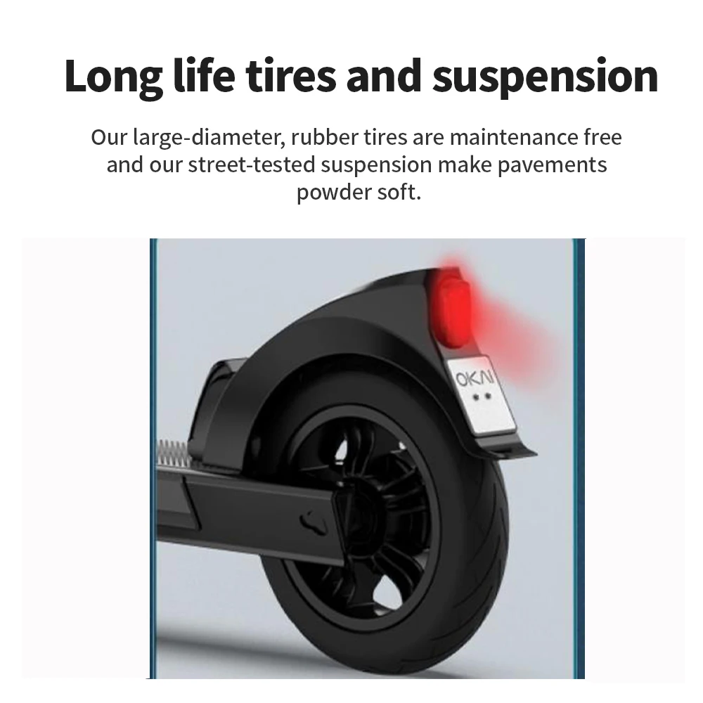 
OKAI ES200E Promotional various durable using Off Road 350W 36V Electric Scooter Citycoco 