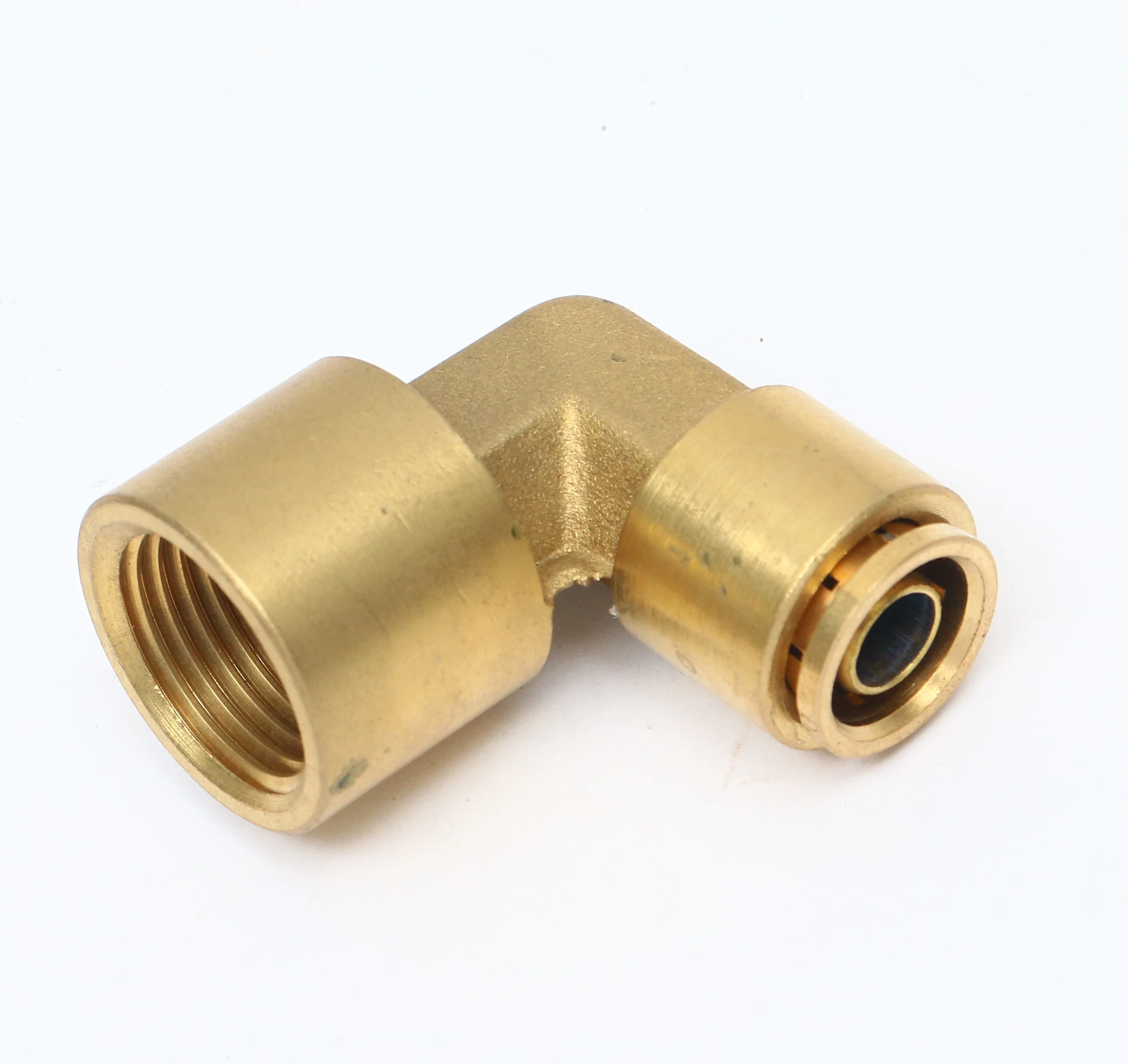 Key Forward Brass compression fittings stamped durable brass union double dot brake fitting  brass pipe elbow quick connector