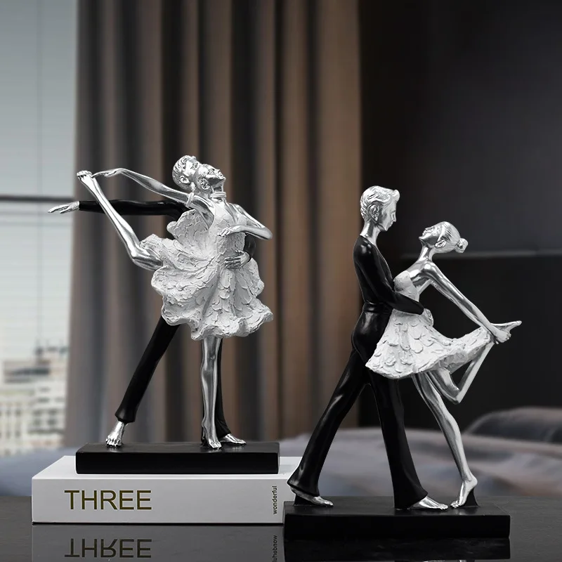 Nordic Luxury Style Dance Girl Art Artifact Decoration Beauty Desktop Ballet Home Decoration Object For Two Creative Figurine