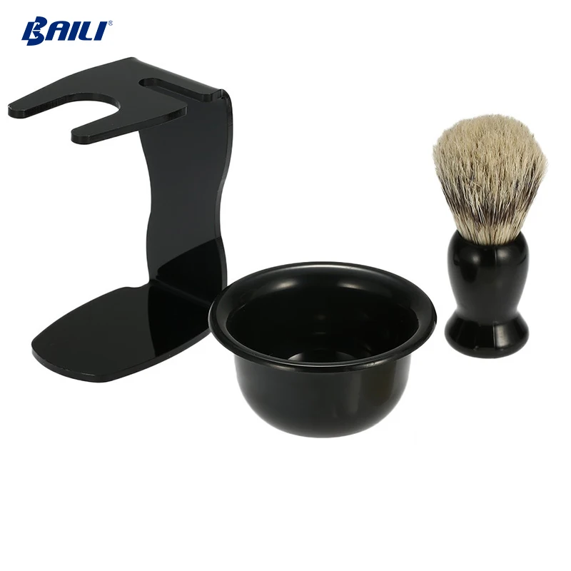 Best shaving brush set Shaving Kit Pure Badger Shaving Brush Set Wholesale Safety Razor Kit With Stand