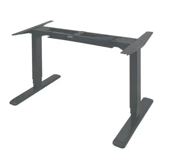 Three-section Cylindrical legs Standing Up Dual Motor Electric Standing Desk Frame Adjustable office desk