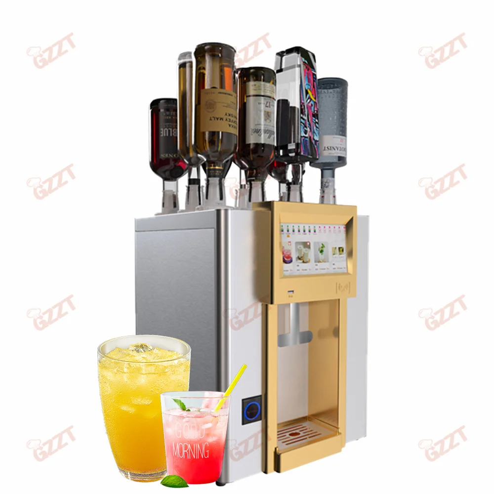 Hotel Bar Equipment Programmable 13 Bottle Seats Automatic Cocktail Dispenser Machine More than 100 kinds of cocktail recipes