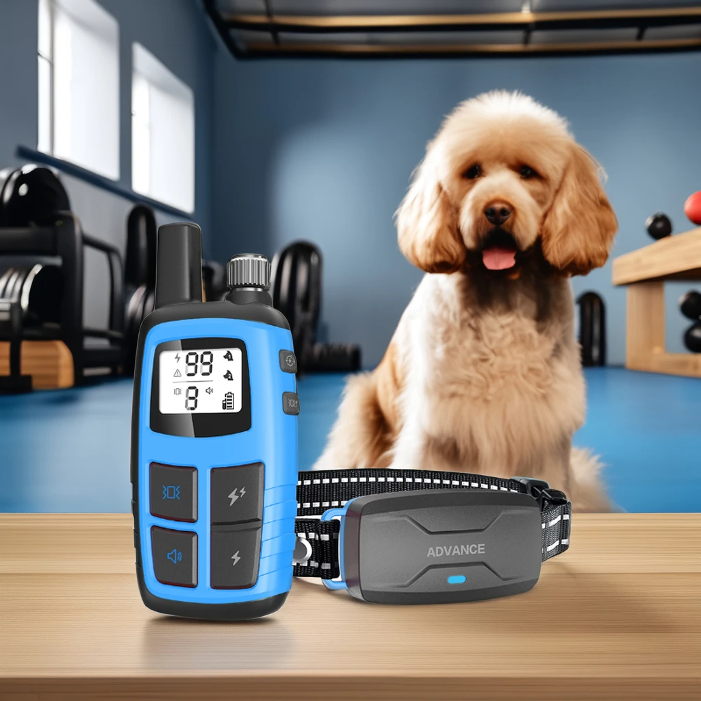 Plastic ABS electronic pet cat dog training adjustable rechargeable anti bark shock collars Training collar with remote