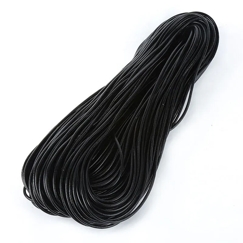 Genuine Leather Cord cowhide leather round Rope Full Grain DIY 100PCs/Bag 1735394