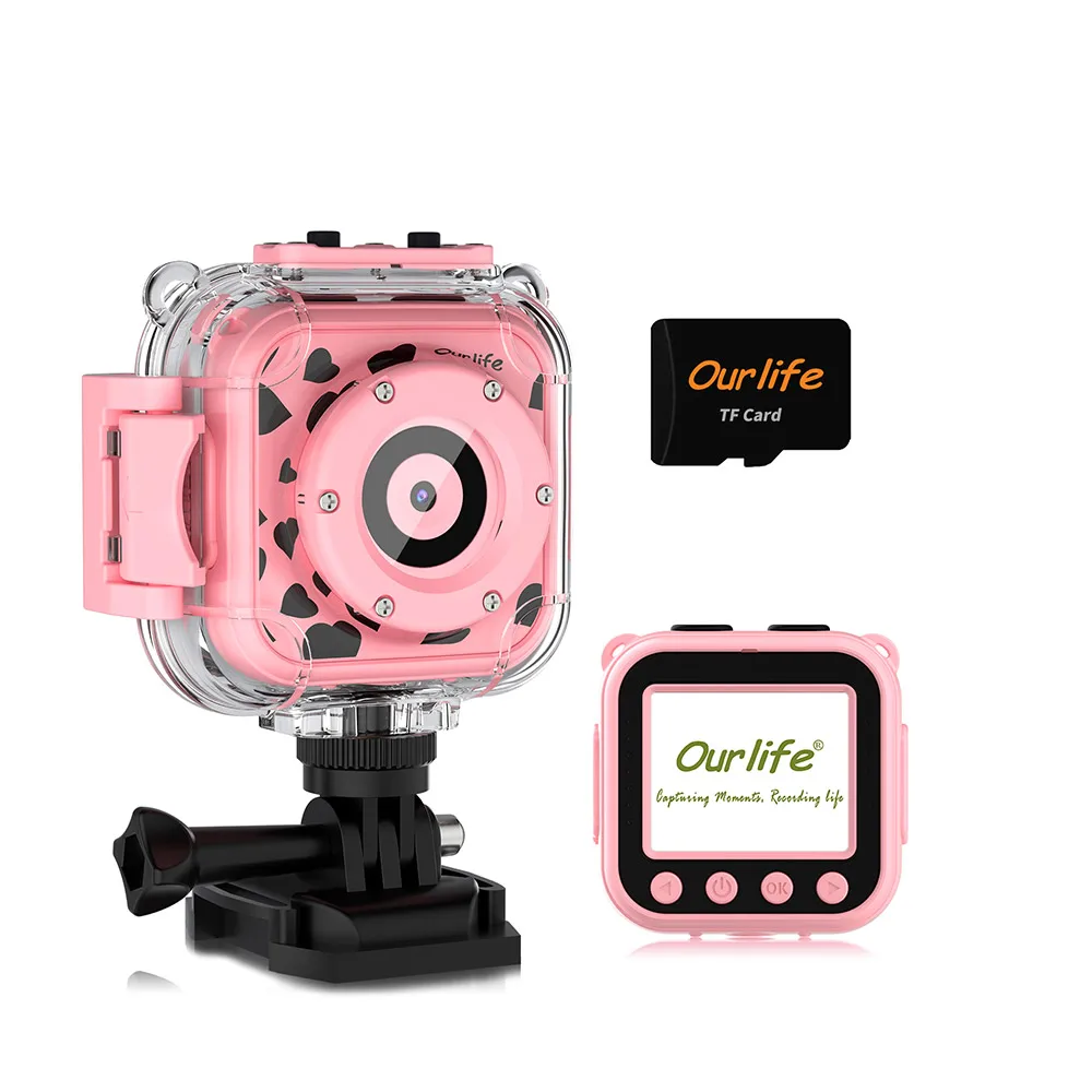 CO-OU888-Pink Child Camera Toy Wireless Wifi Camera Microscope For Children
