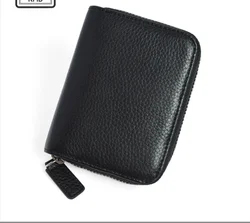 Japanese style coin purse leather 2022 anti-theft brush zipper wallet men and women coin wallet