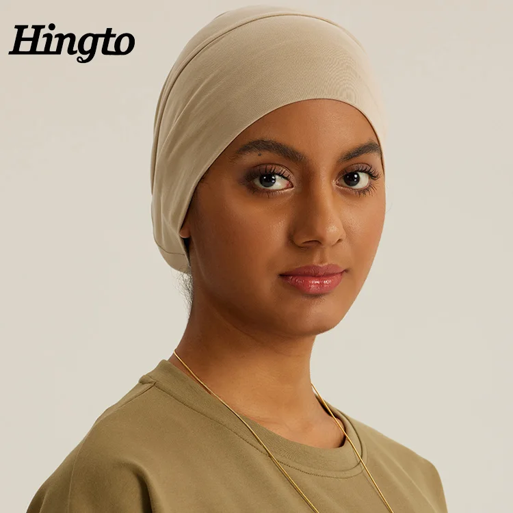 Wholesale Custom Premium Plain Jersey Inner Cap Hijab For Muslim Modal Solid Color Muslim Hijab Innercap
