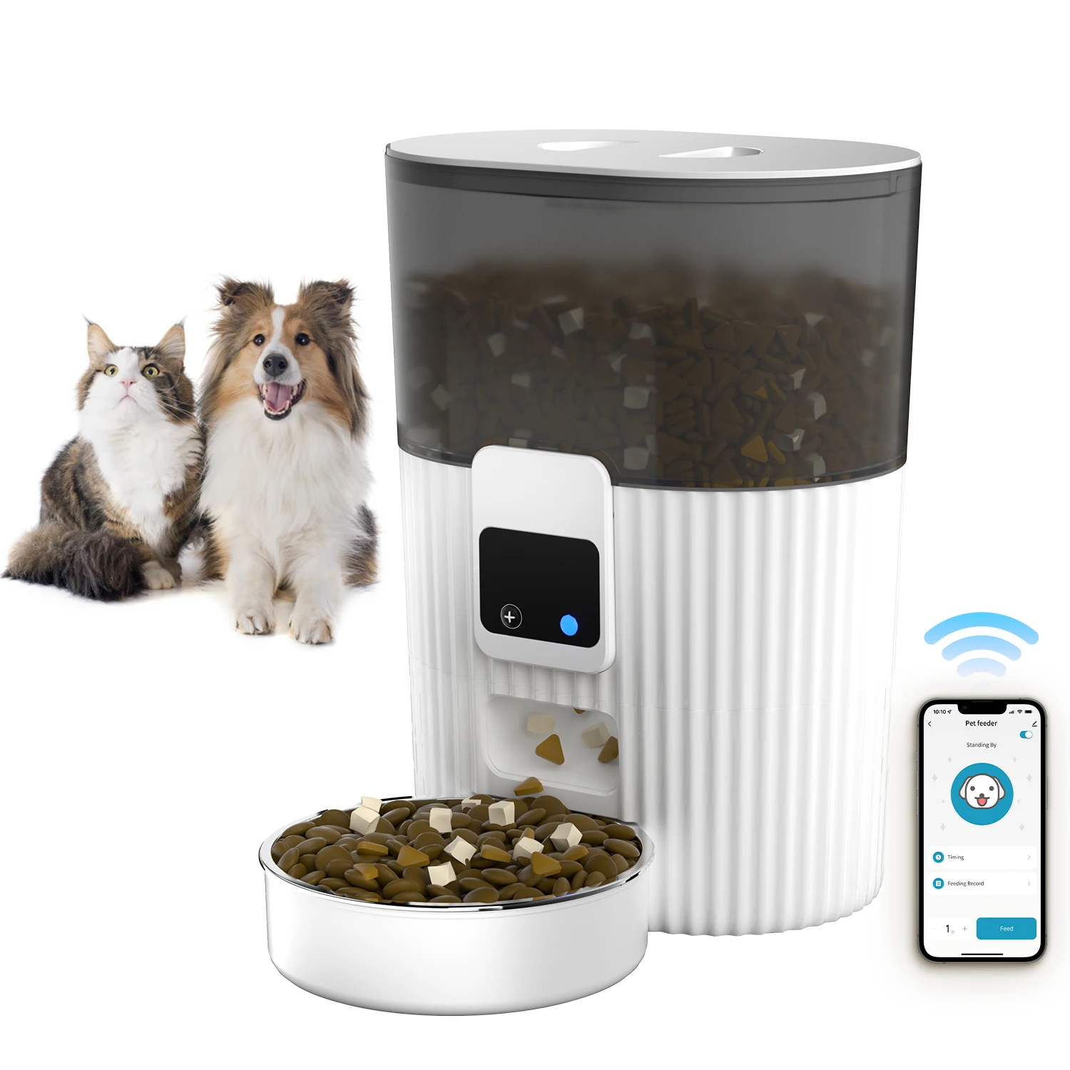 Top Seller 3L Smart Tuya APP Remote Cat and Dog Food Dispenser Timed Quantitative Food Output Automatic Pet Food Feeder