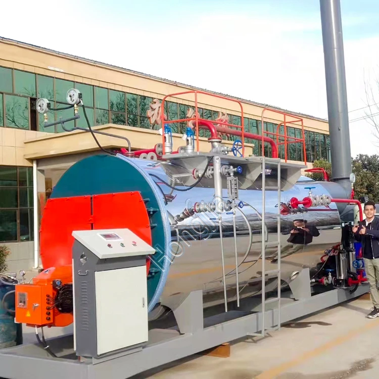 Industrial 0.5-20 ton Fuel Natural Gas Diesel Oil Fired Steam Boiler