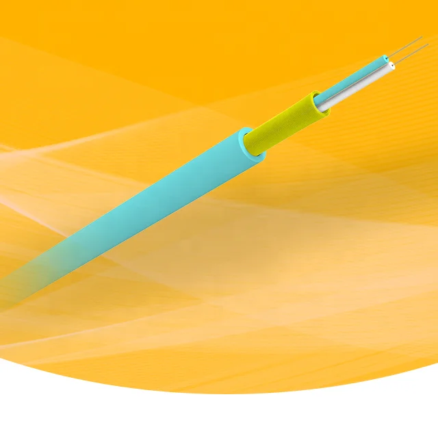 0.9mm Tight buffer optical single core aramid yarn PVC LSZH loose tube duplex 2.0 3.0 indoor round fiber optic cable