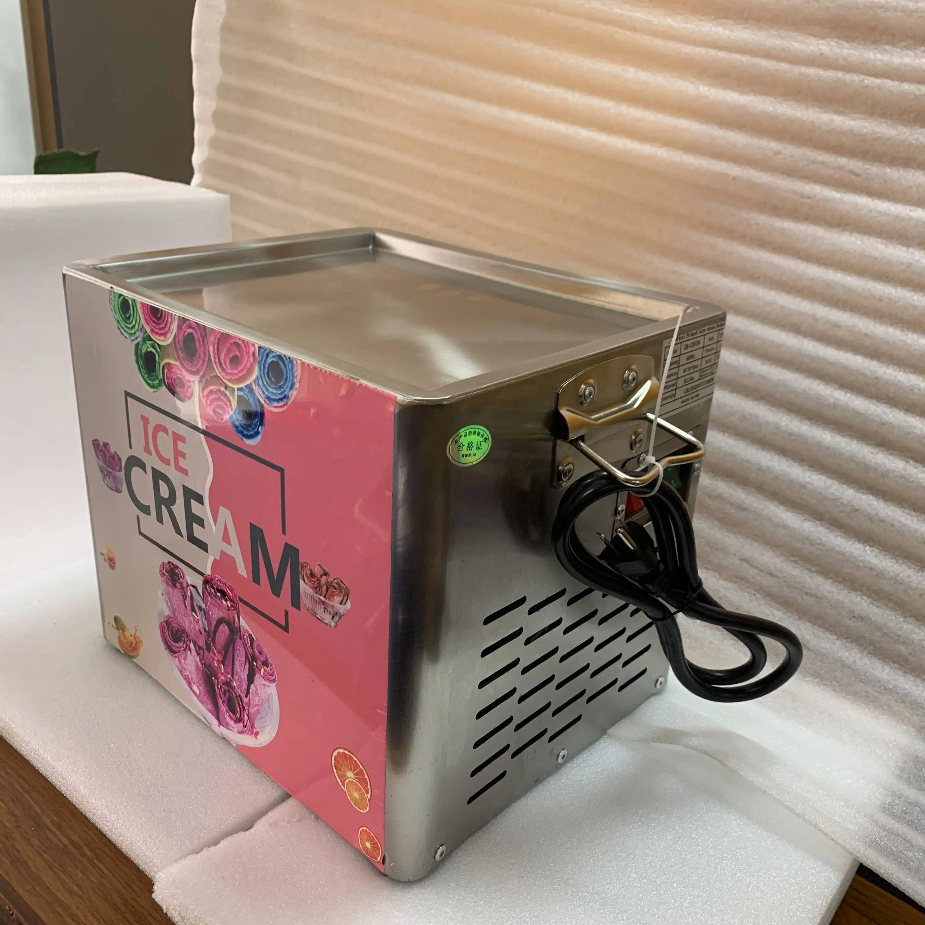 High Quality Cold Plate For Ice Cream Roll Rolled Ice Cream Tray