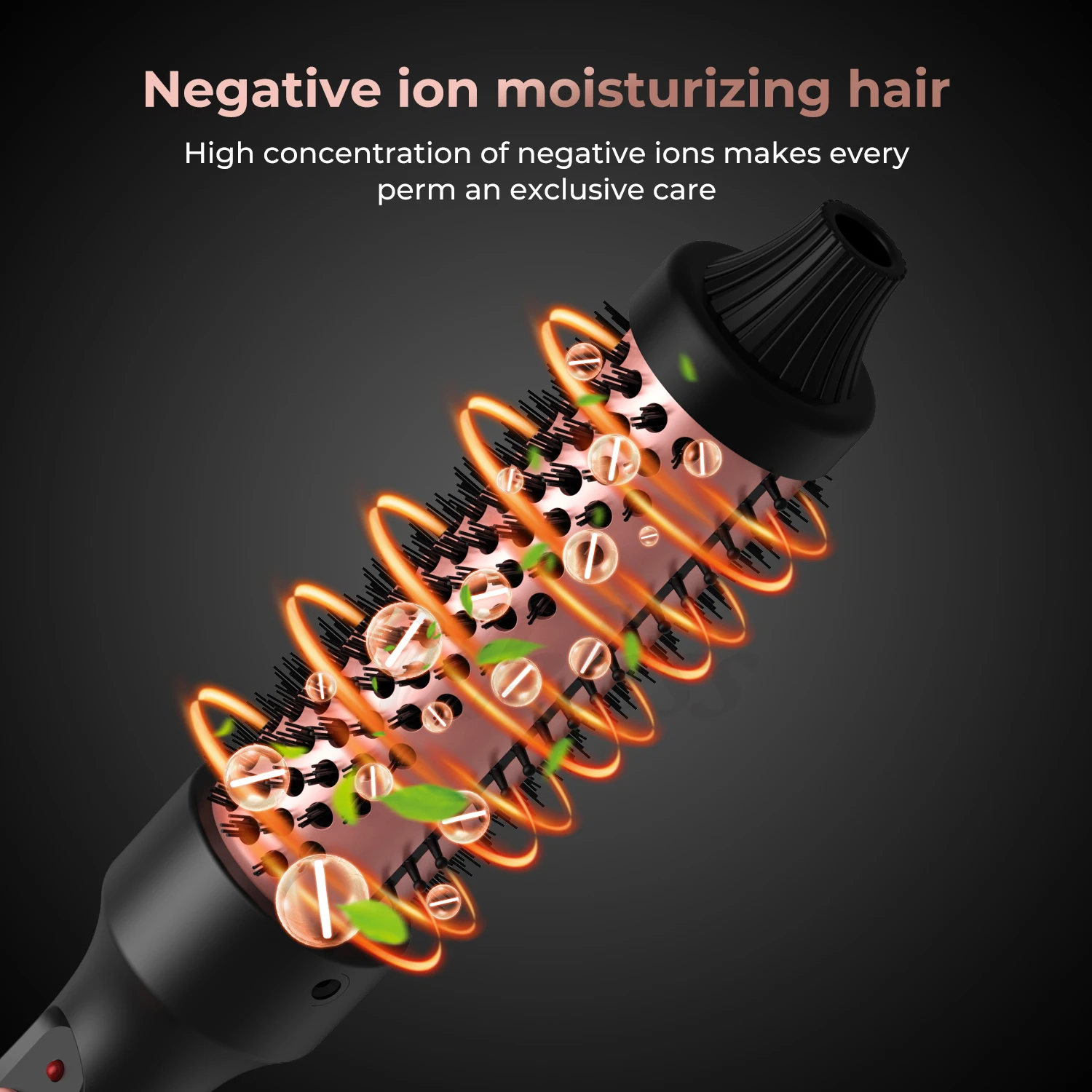 32mm dual PTC fever comb 3 in 1 curling iron roller comb Women fashion inner buckle
