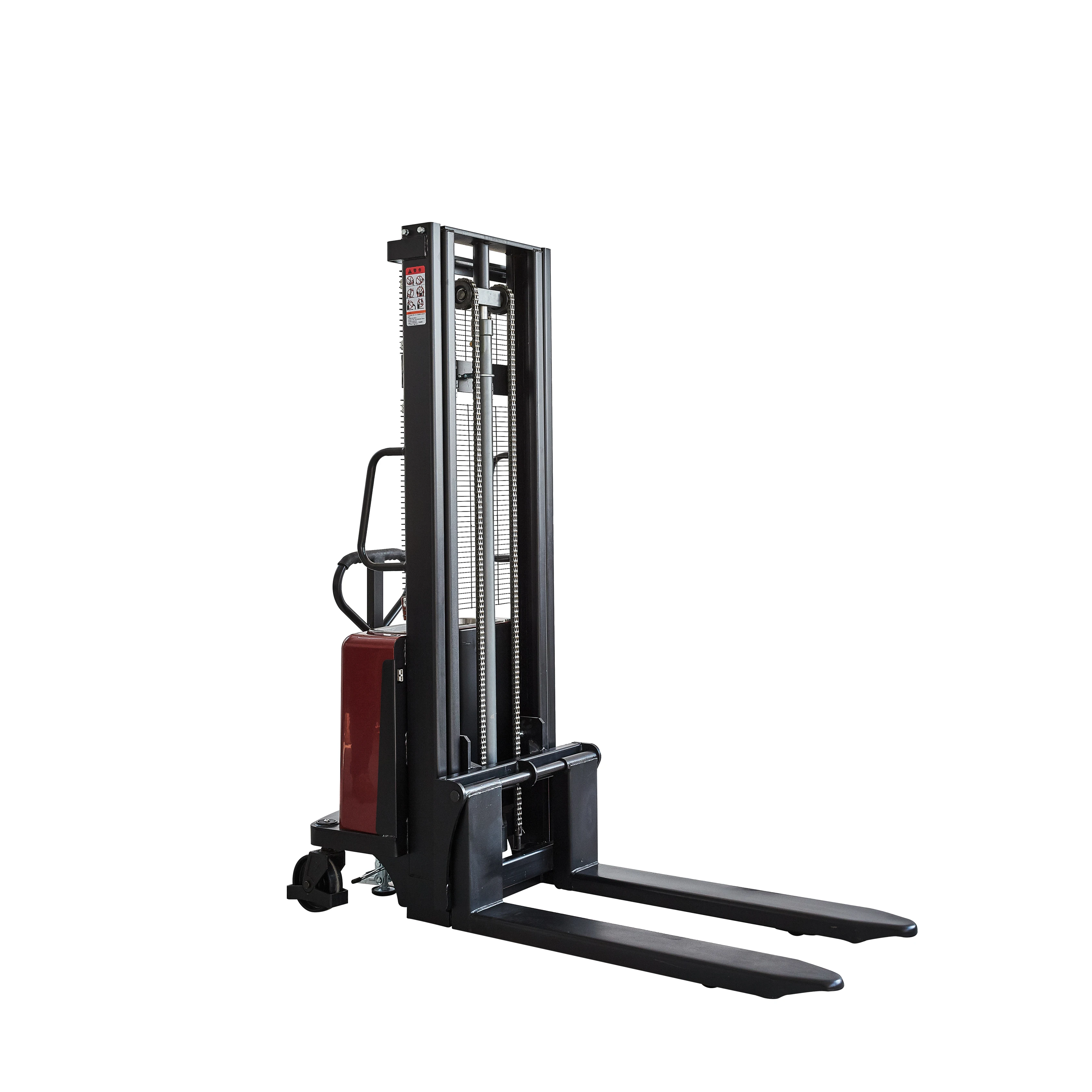 1.5T Semi Electric Pallet Tider Stacker For Food & Beverage Factory With 2500mm Lifting Height