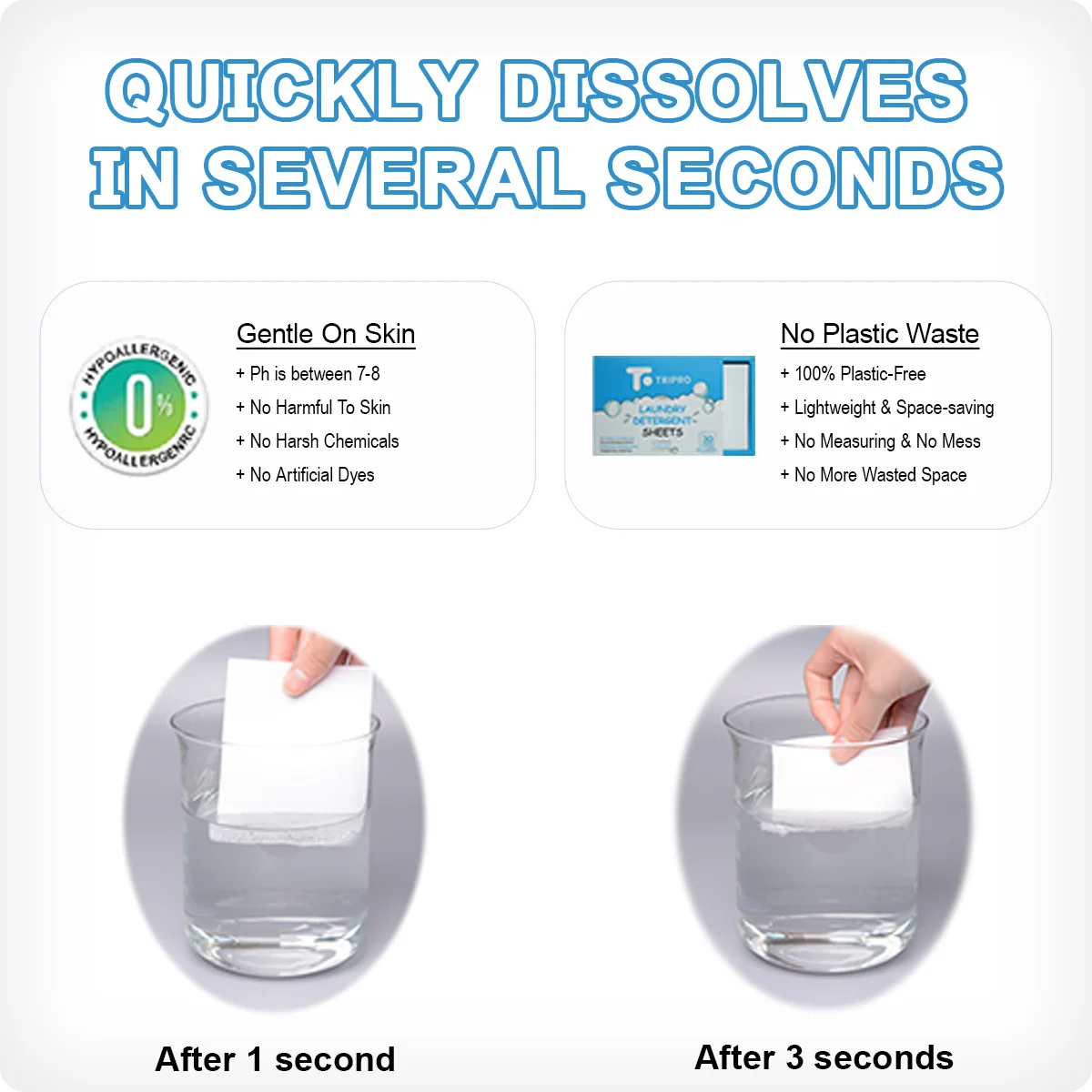 Trending Products Eco Friendly Laundry Sheets Detergent Laundry Detergent Strips