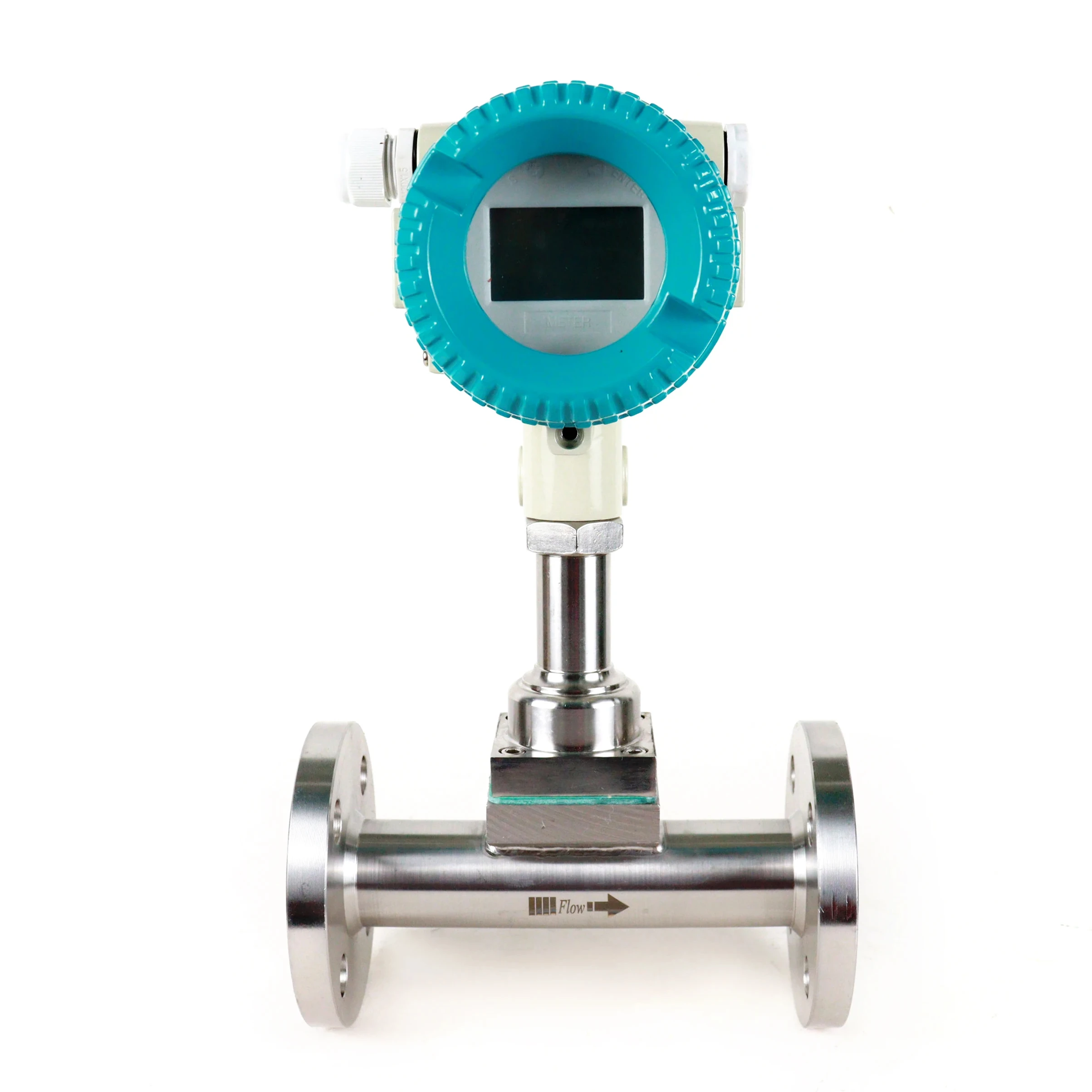 DN50mm for Steam Measurement Sensor With Temp and Pressure Value Flange 304SS Natural Gas Ozone Vortex Flowmeter