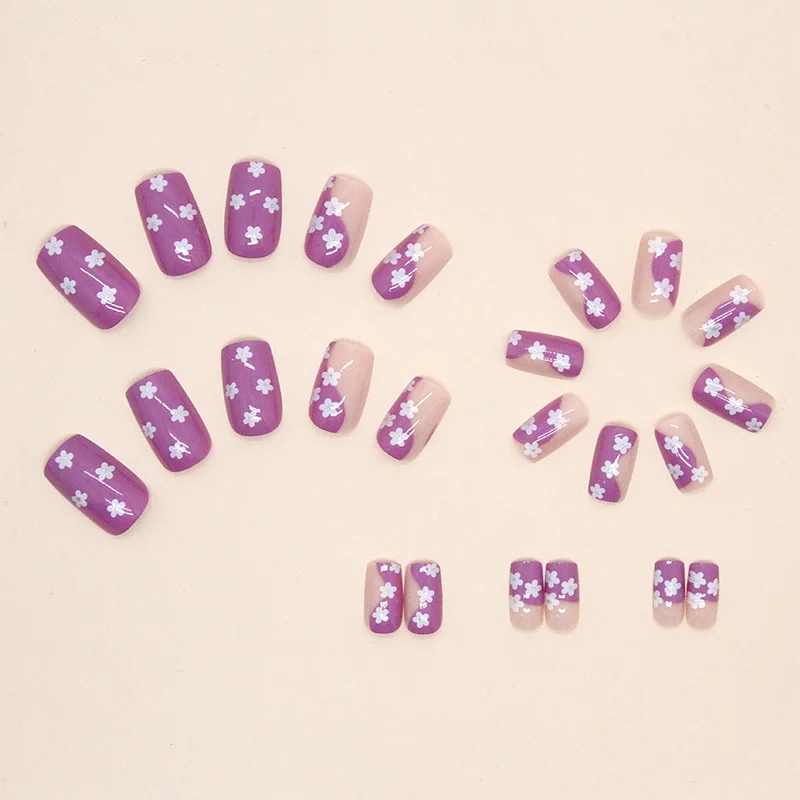 Handmade Luxury Artificial Fingernails And Toe Nails Set Private Label Acrylic Finger And Toe Press On Nails Kit