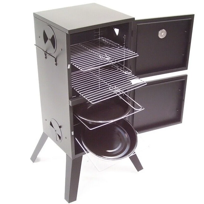 Ur-health Outdoor BBQ Smoker for Camping Smoker Oven Charcoal Barbecue Grill Rotisserie