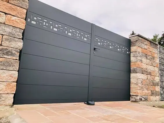 WPC Fence Gate Outdoor Privacy Fence Door Wood Plastic Easy Installation Fence Composite Gate