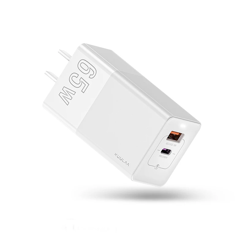  Лучший универсальный 2 порта USBC QC3.0 PD Великобритании стандартный разъем 3-контактный сетевое быстрое 65 Вт Ган мобильного телефона адаптер зарядного устройства с помощью портов типа C и